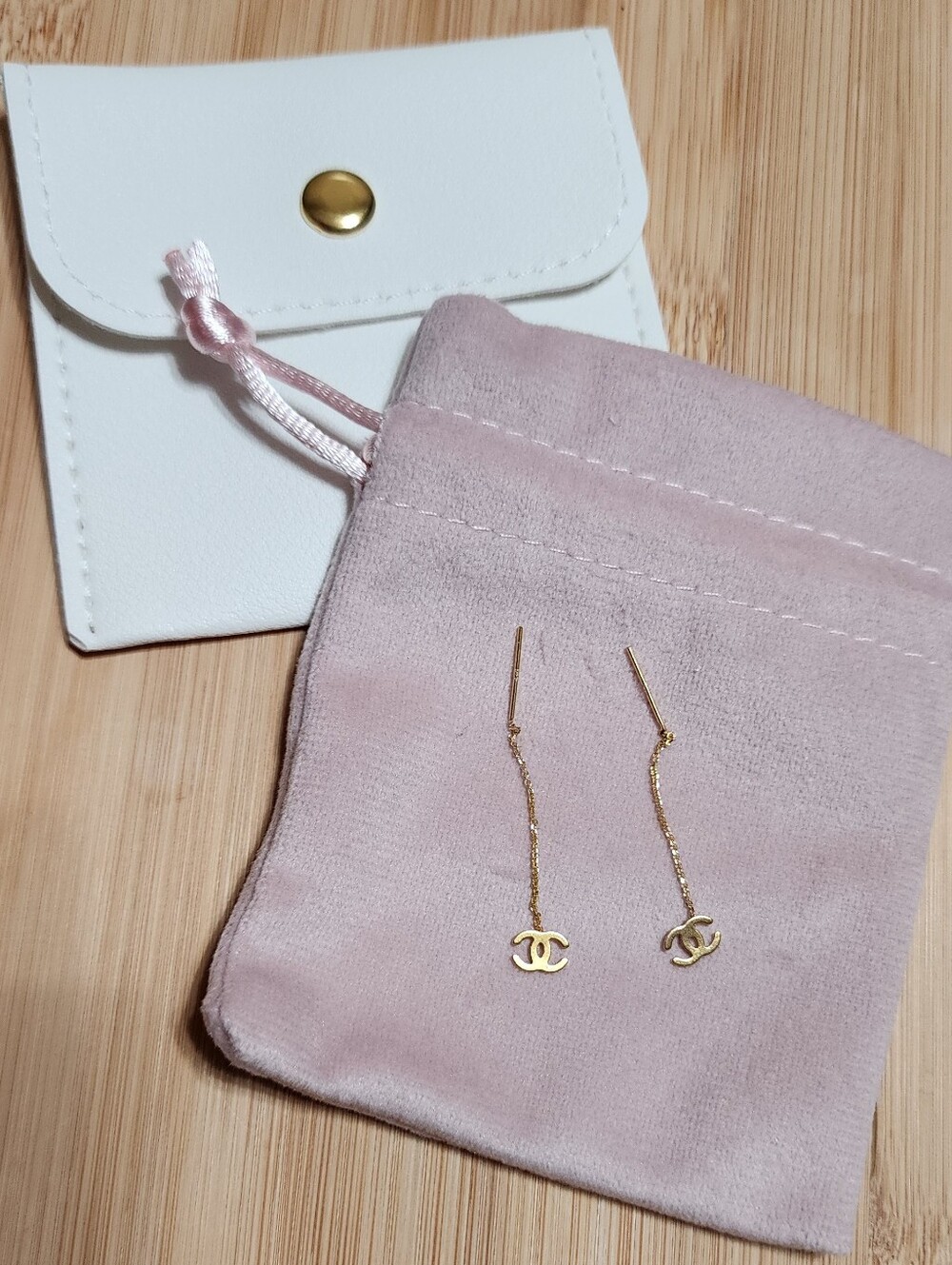 Dubai 18k Solid Gold Threader Earrings
